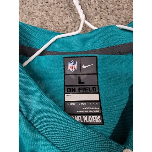 Nike Miami Dolphins Ryan Tannehill 17 Jersey Youth Large Aqua NFL On Field 46652 - Picture 3 of 9